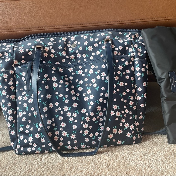Kate Spade Jae Baby Bag In Blue Multi Floral